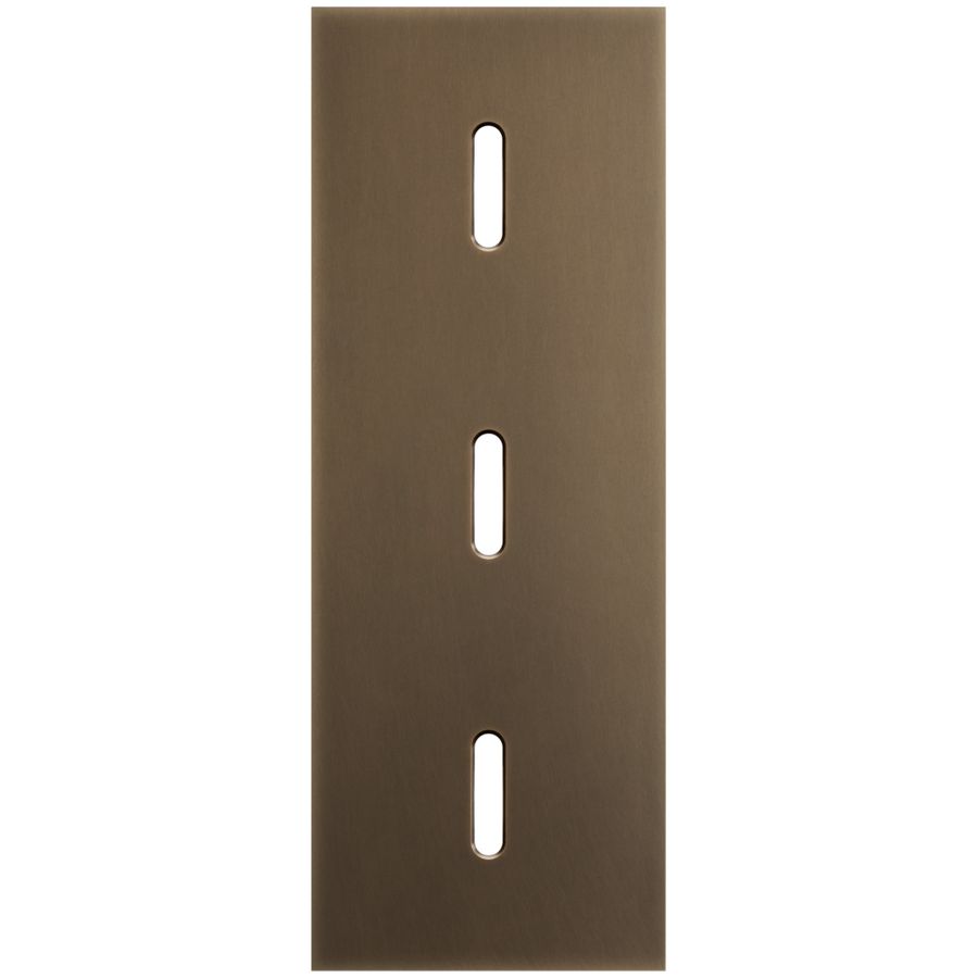 3-voudige afdekplaat Verticaal 71mm centerafstand voor drie enkel