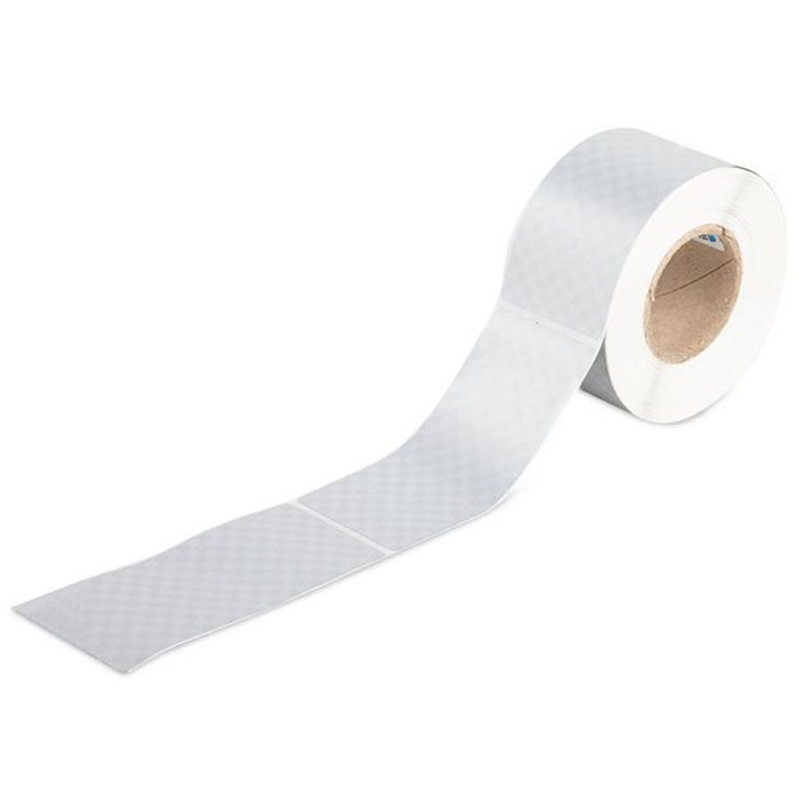 Veiligheidsetiketten 99 x 44 mm zilverkleurig 210-824