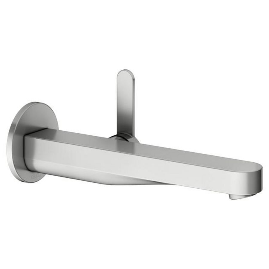 1-hendel wastafelmengkraan UP wandmontage rond 225mm/IXMO Flat rvs