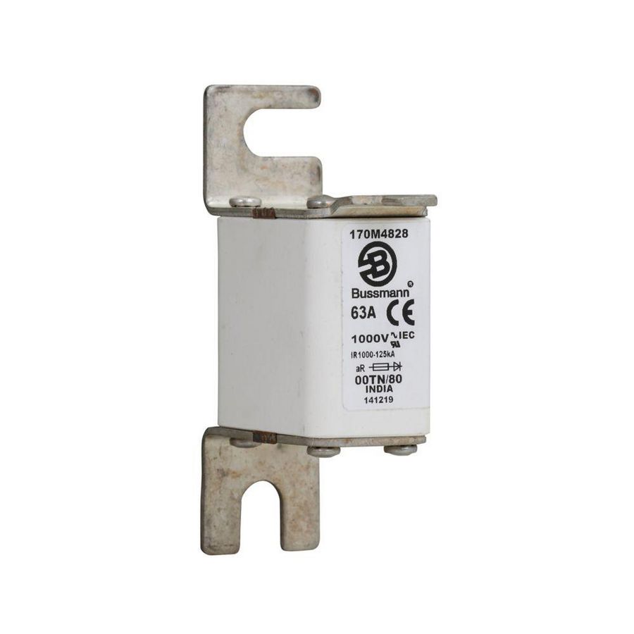 Zekering hoge snelheid 63A AC 1000V 125kA 00 30x47x9 VVE=6