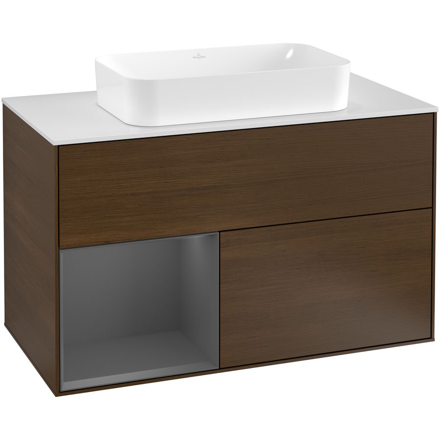 Wastafelonderkast Finion 1000x603x501mm W.Veneer F241GKGN