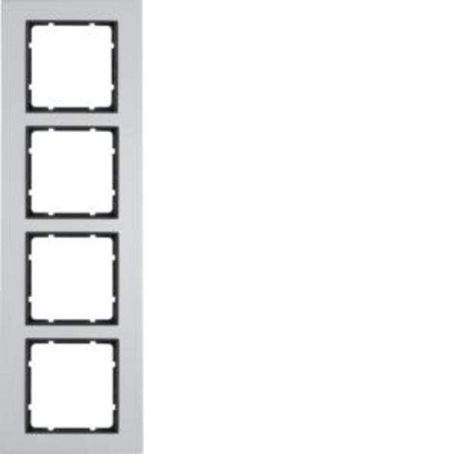 Afdekraam 4-v berker B.7 aluminium/antraciet