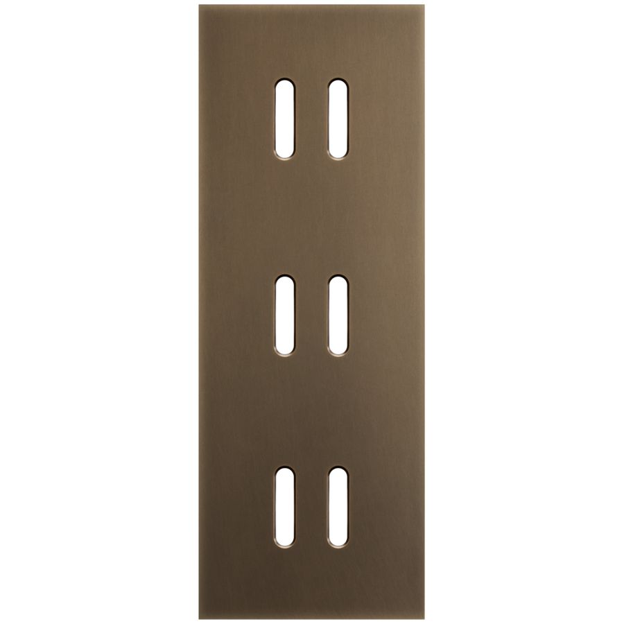 3-voudige afdekplaat Verticaal 71mm centerafstand voor drie tweev