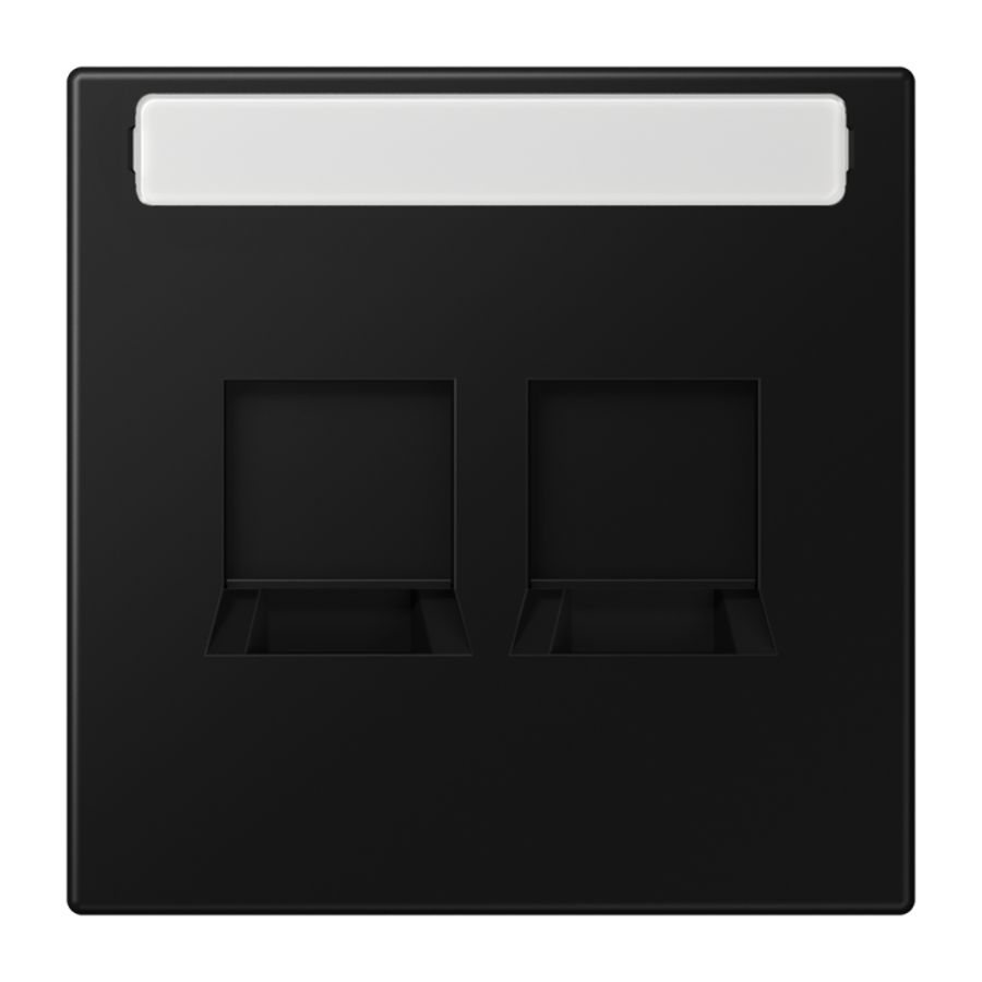 Afdekking LS990 grafi.zwart voor mod.jack 2-voudig