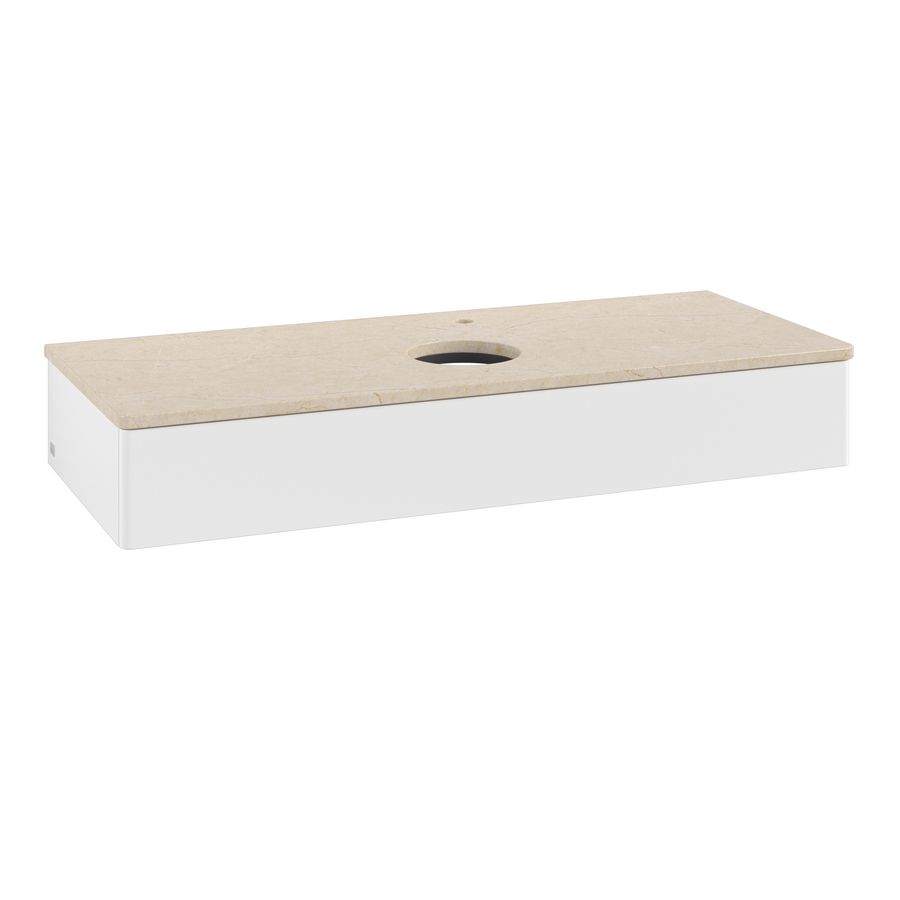 Wastafelonderkast Antao 1200x190x500mm White Matt Lacquer L10053MT