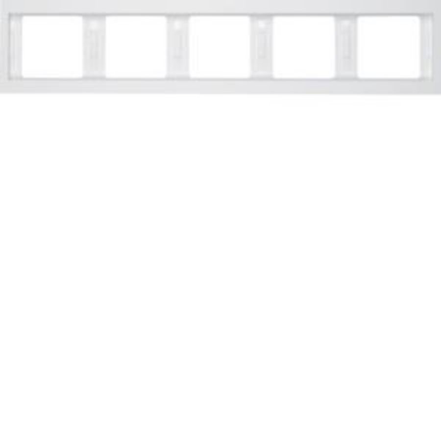 Afdekraam 5-v hor. berker K.1 polar wit glans