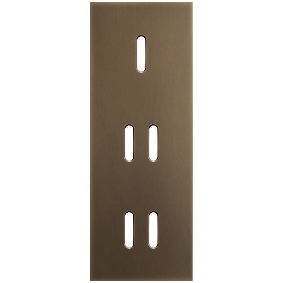 3-voudige afdekplaat Verticaal 71mm centerafstand voor een enkelv