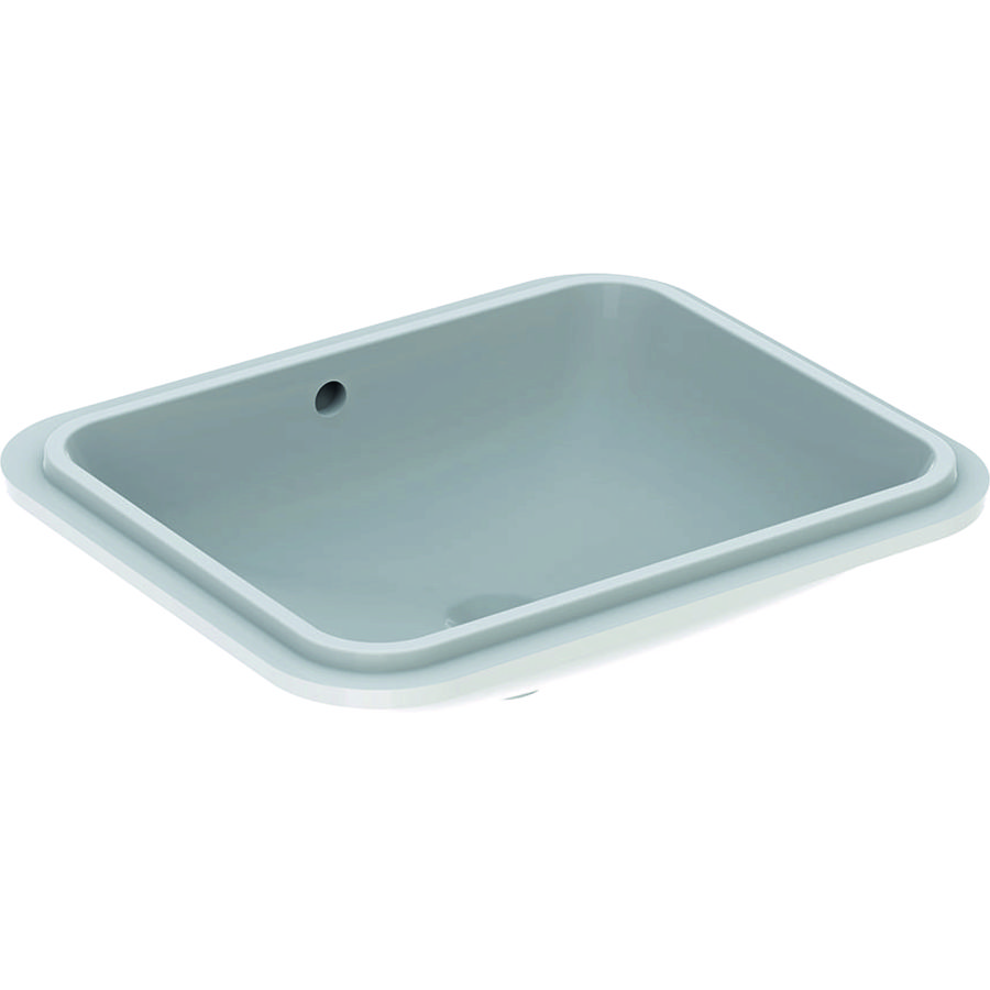 VariForm onderbouwwastafel rechthoekig 50x49cm met overloop KeraTect/wit