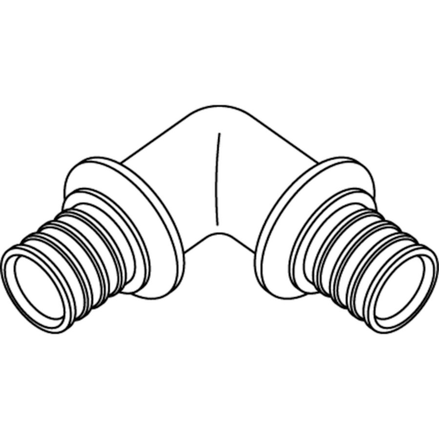 Kniekoppeling 90° SDR11 RX schuif 90mm