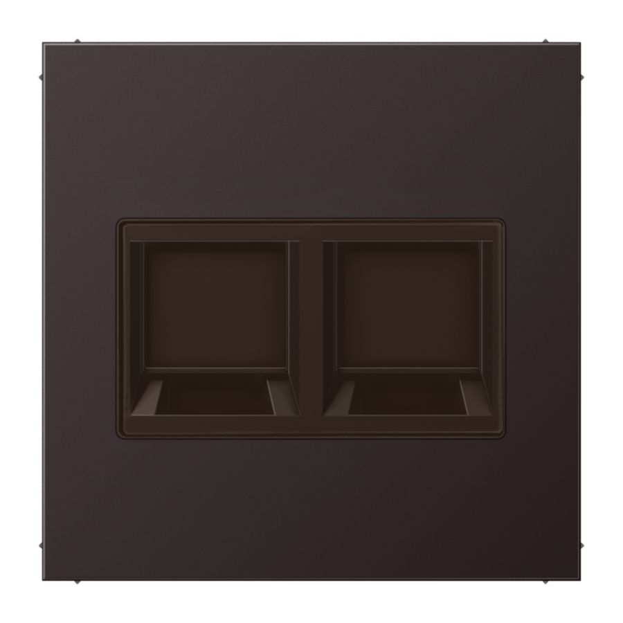 Afdekking dark voor mod.jack 2-voudig LS