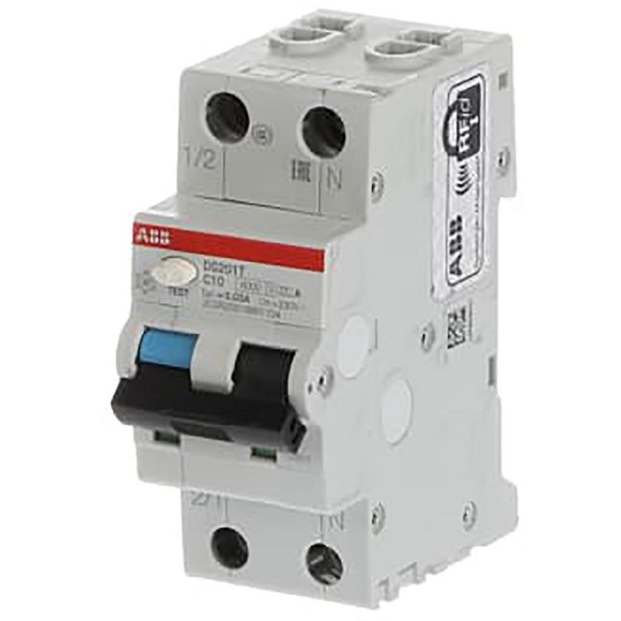 Aardlekautomaat RCBO traction 6kA C char. 10A A-type 0,03A