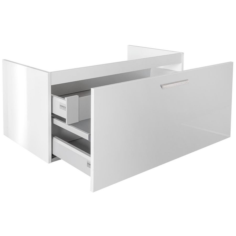 Onderkast 1 la 100x45cm Dark Grey mat gelakt
