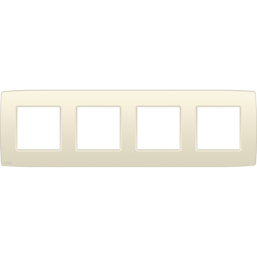 4-voudig afdekplaat hoh 71mm Original cream