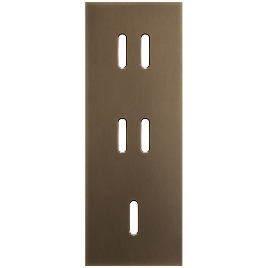 3-voudige afdekplaat Verticaal 71mm centerafstand voor twee tweev