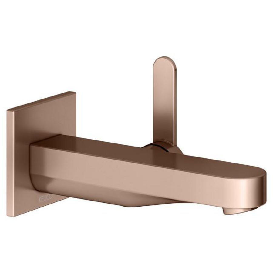 1-hendel wastafelmengkraan UP wandmont. vierkant 165mm/IXMO Flat rood