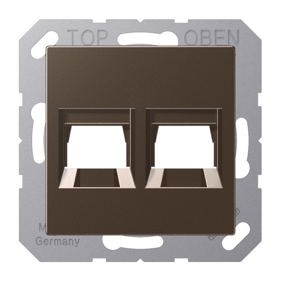 Afdekking A500 mokka voor mod.jack 2-voudig