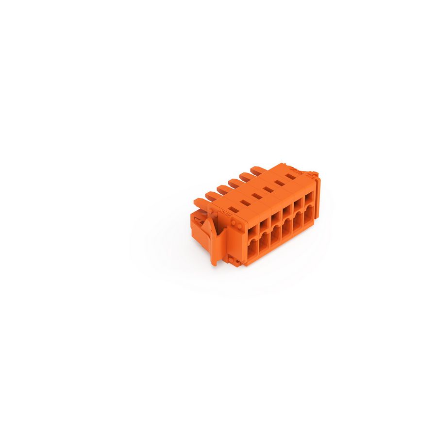 1-draads female steker 1,5mm² oranje 734-206/037-000 VVE=50
