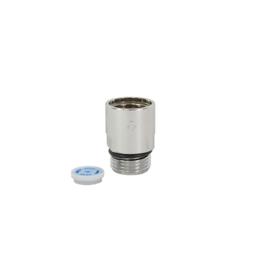Waterdoseerventiel ProDos DWSA 10l/min. messing vernikkeld 1/2"bi.dr. x bu.dr. lang