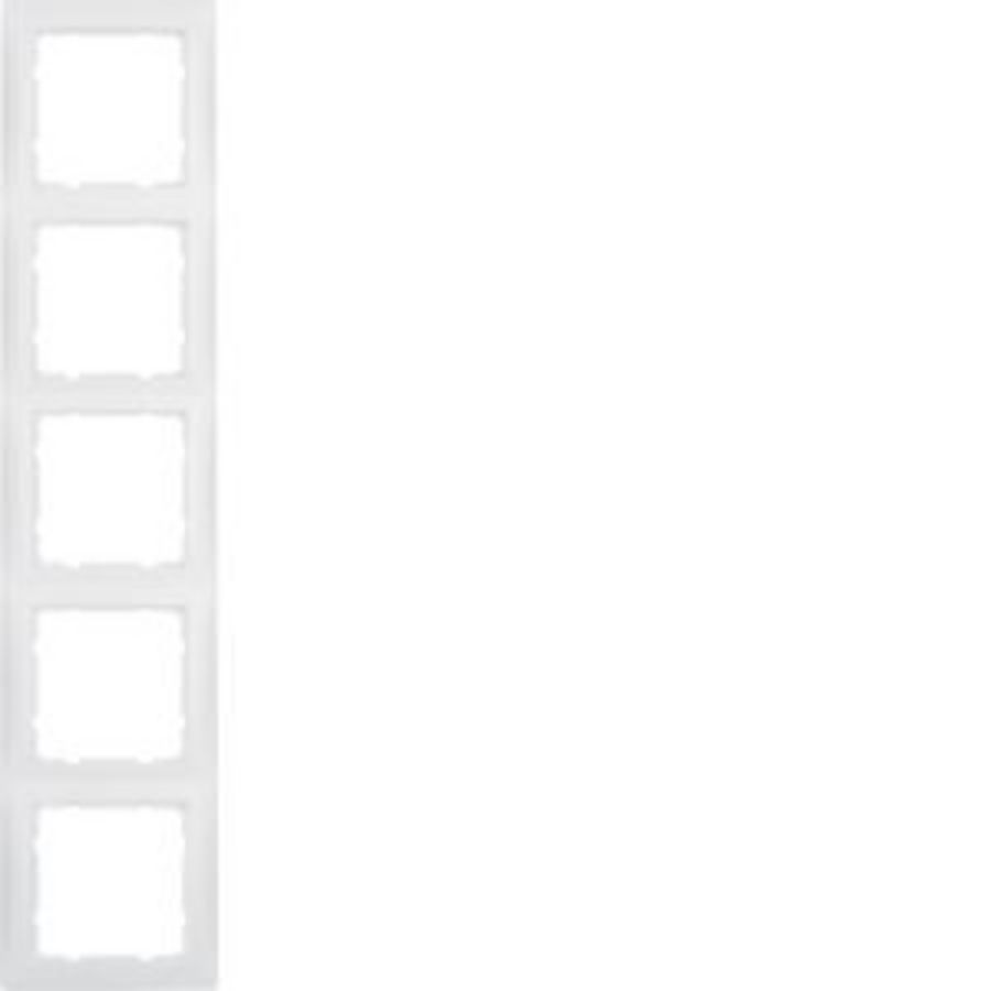 Afdekraam 5-v berker S.1 polarwit mat