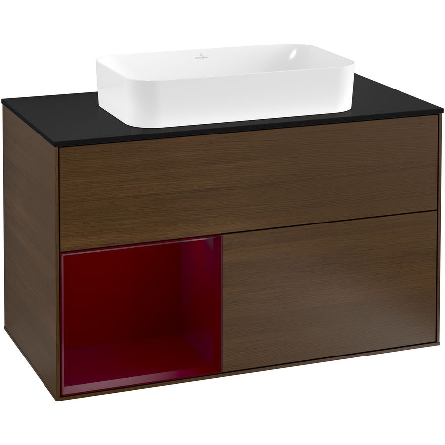 Wastafelonderkast Finion 1000x603x501mm W.Veneer F242HBGN
