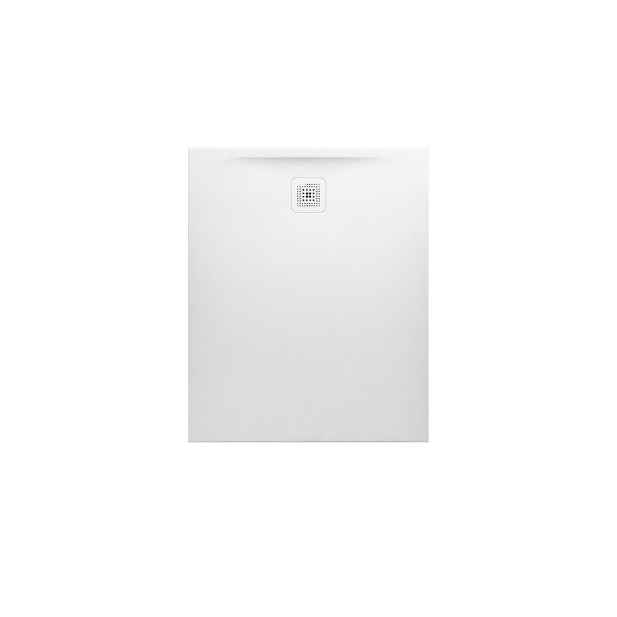 Douchevloer 1100x900mm rechthoekig wit Marbond composiet afvoer aan  zijde