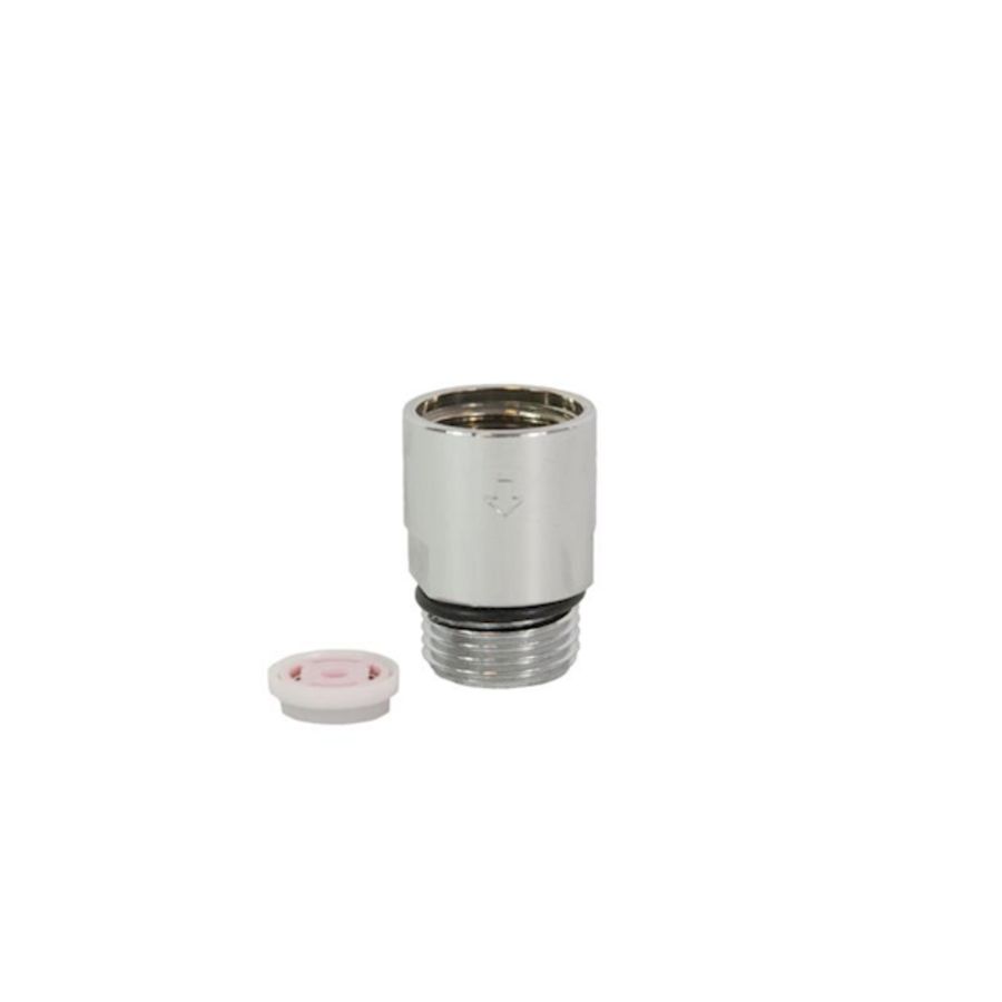 Waterdoseerventiel ProDos DWSA 14l/min. messing vernikkeld 1/2"bi.dr. x bu.dr. lang