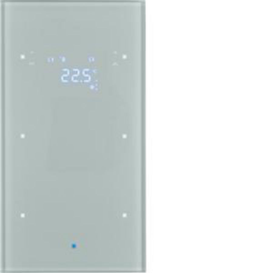Tastsensor KNX-touch therm. 2-v berker TS Sensor glas alu