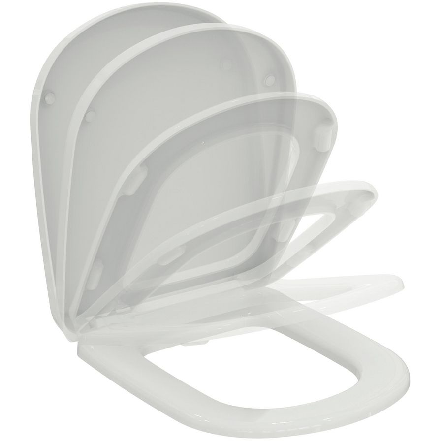 Nouveau closetzitting wit met deksel/softclose
