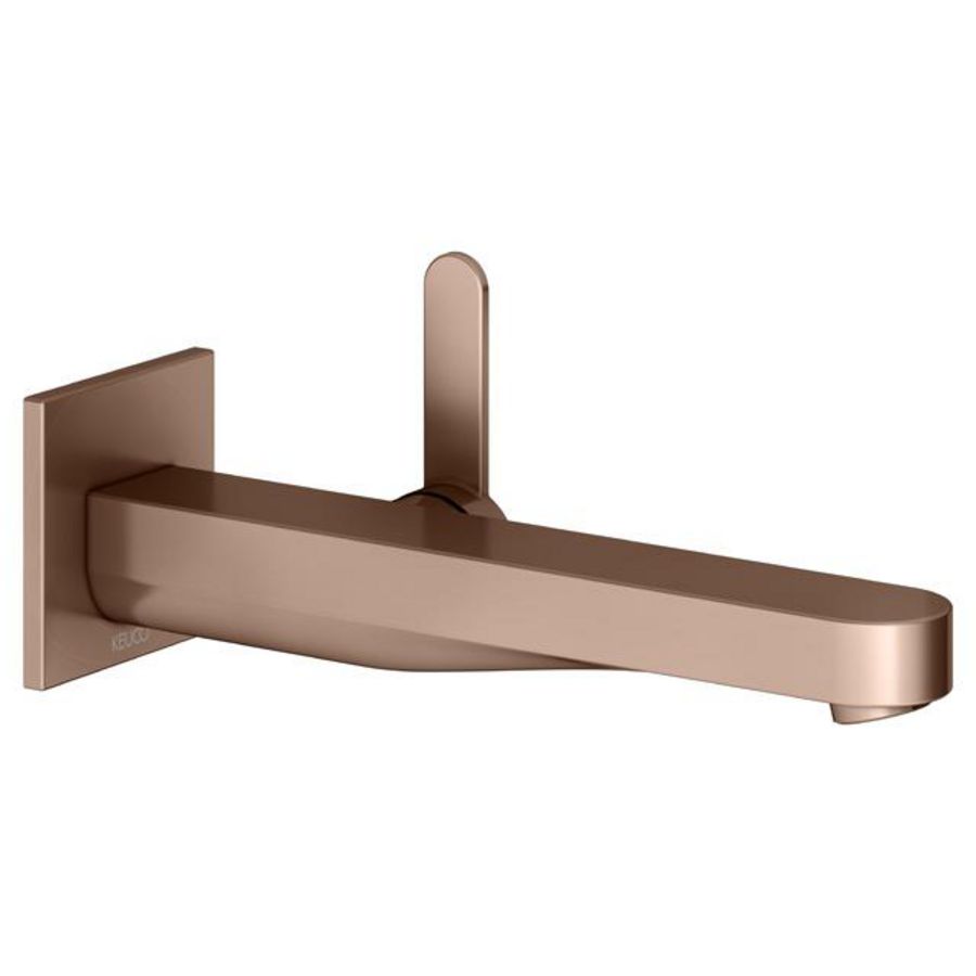 1-hendel wastafelmengkraan UP wandmont/vierkant 225mm/IXMO Flat rood