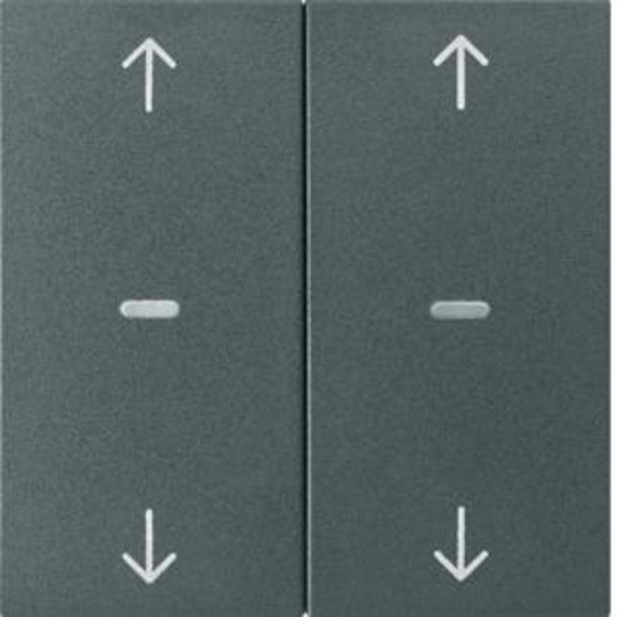 Drukknopmodule afdekking 2-v pijlsymbool berker S.1/B.3/B.7