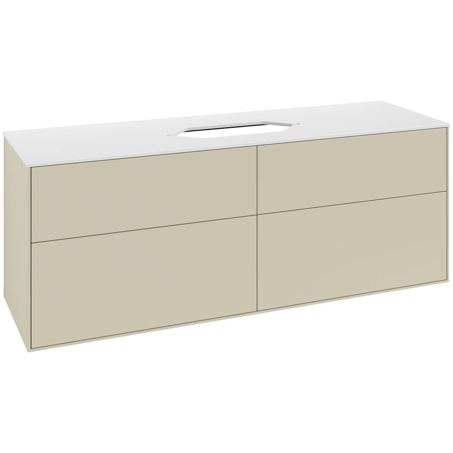 Wastafelonderkast Finion 1600x603x501mm S.Grey Matt Lacquer G73100HJ