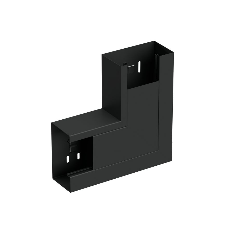 Verticaal hoekstuk wandgoot +D LSU-130/72 WGX zwart RAL9017