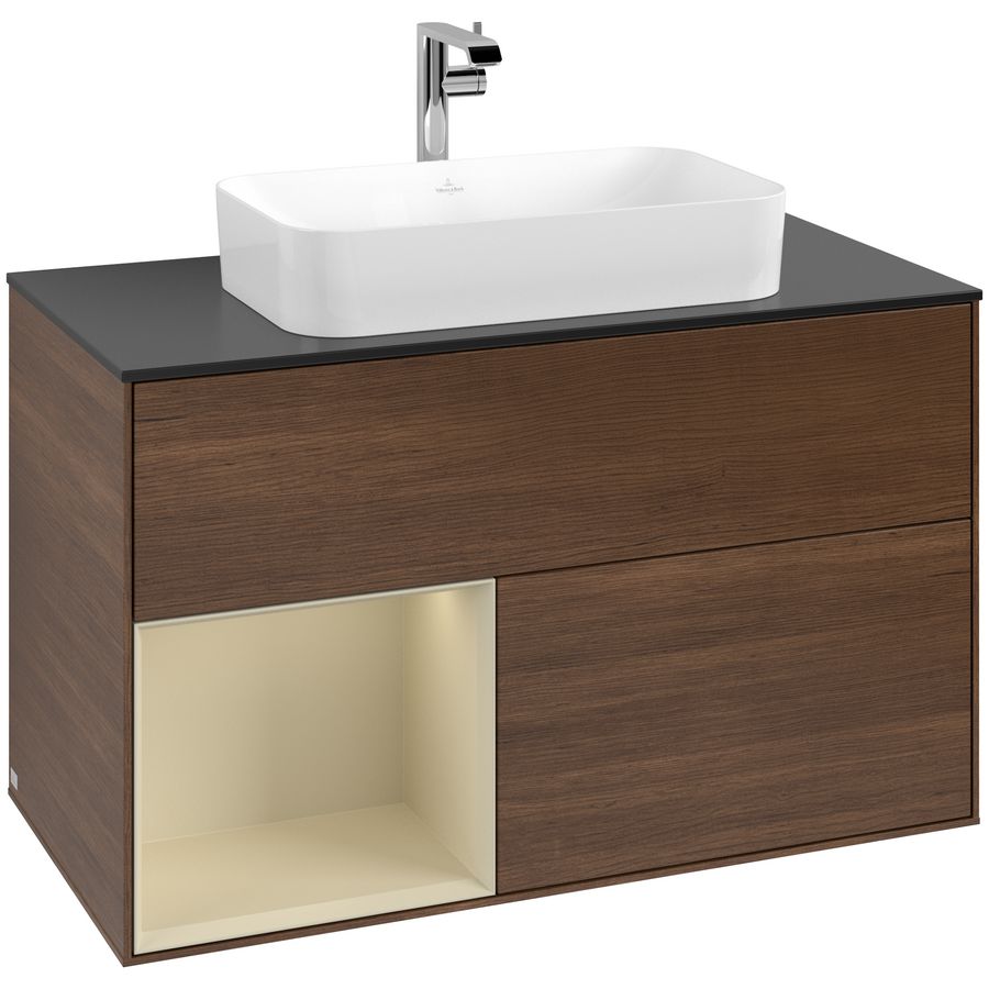 Wastafelonderkast Finion 1000x603x501mm W.Veneer F242HJGN
