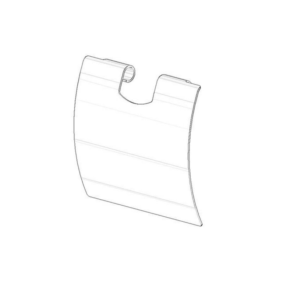 Afdekplaat voor toiletrolhouder 120x110x22mm Dark Plat geb