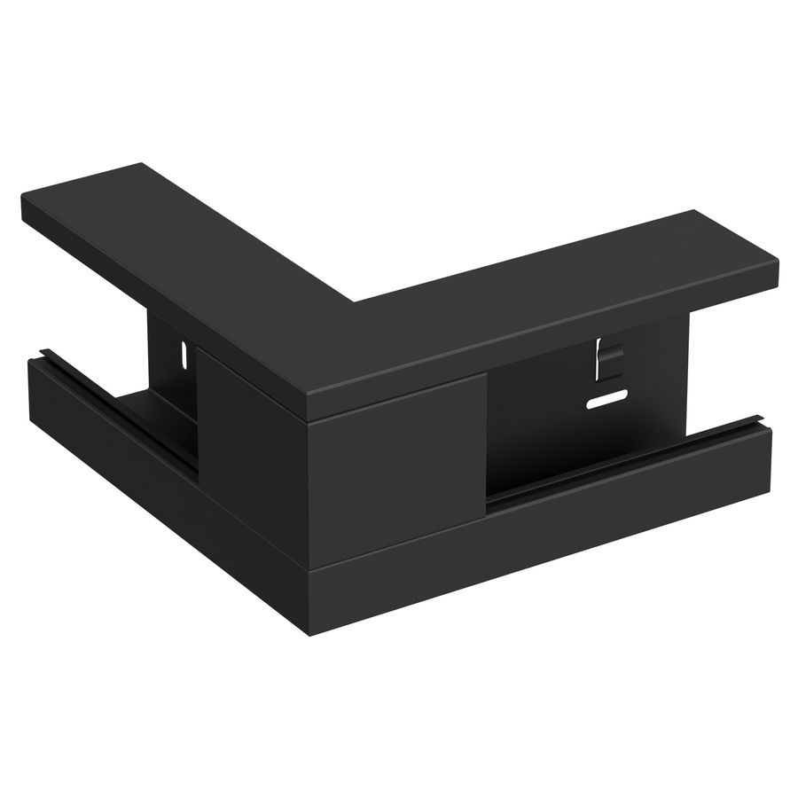 Buitenhoekstuk +D YH-130/72 WGX zwart RAL9017