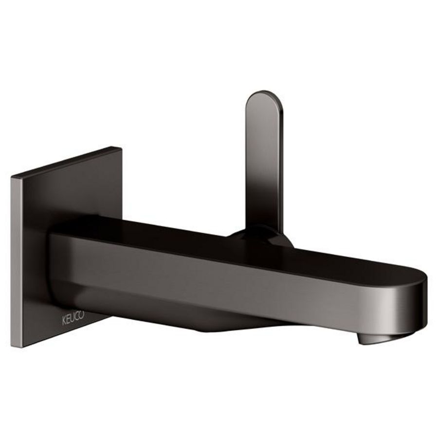 1-hendel wastafelmengkraan UP wandmont/vierkant 165mm/IXMO Flat titaan