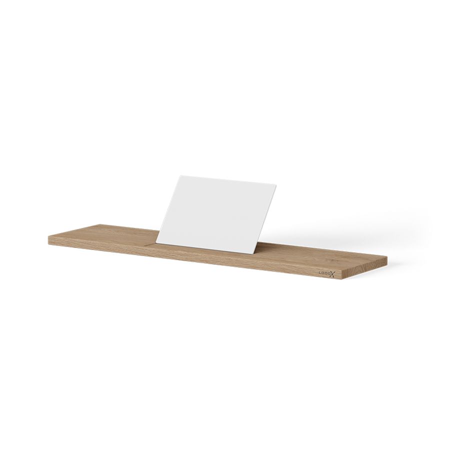 Wooden badplank 780mm massief eiken old grey mat wit