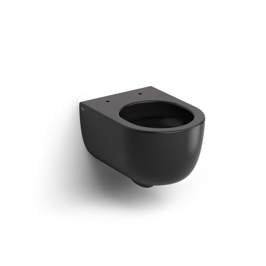 Wandcloset HAMMOCK randloos 490mm compact mat zwart (excl. zitting)