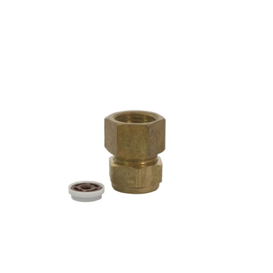 Waterdoseerventiel ProDos DWK 3l/min. messing 15mm klem x 1/2"bi.dr.