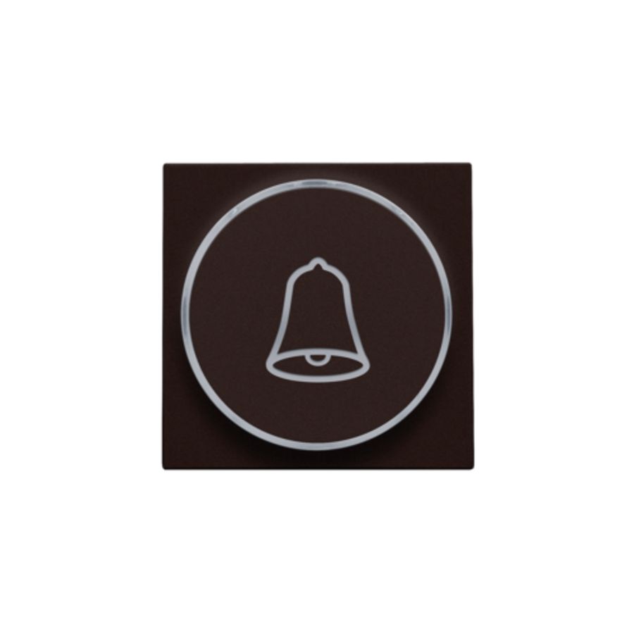 Afwerkingsset doorschijnende ring/belsymbool 6A d.brown c.