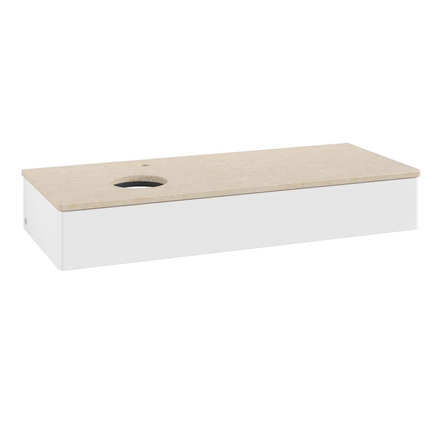 Wastafelonderkast Antao 1200x190x500mm White Matt Lacquer L11053MT