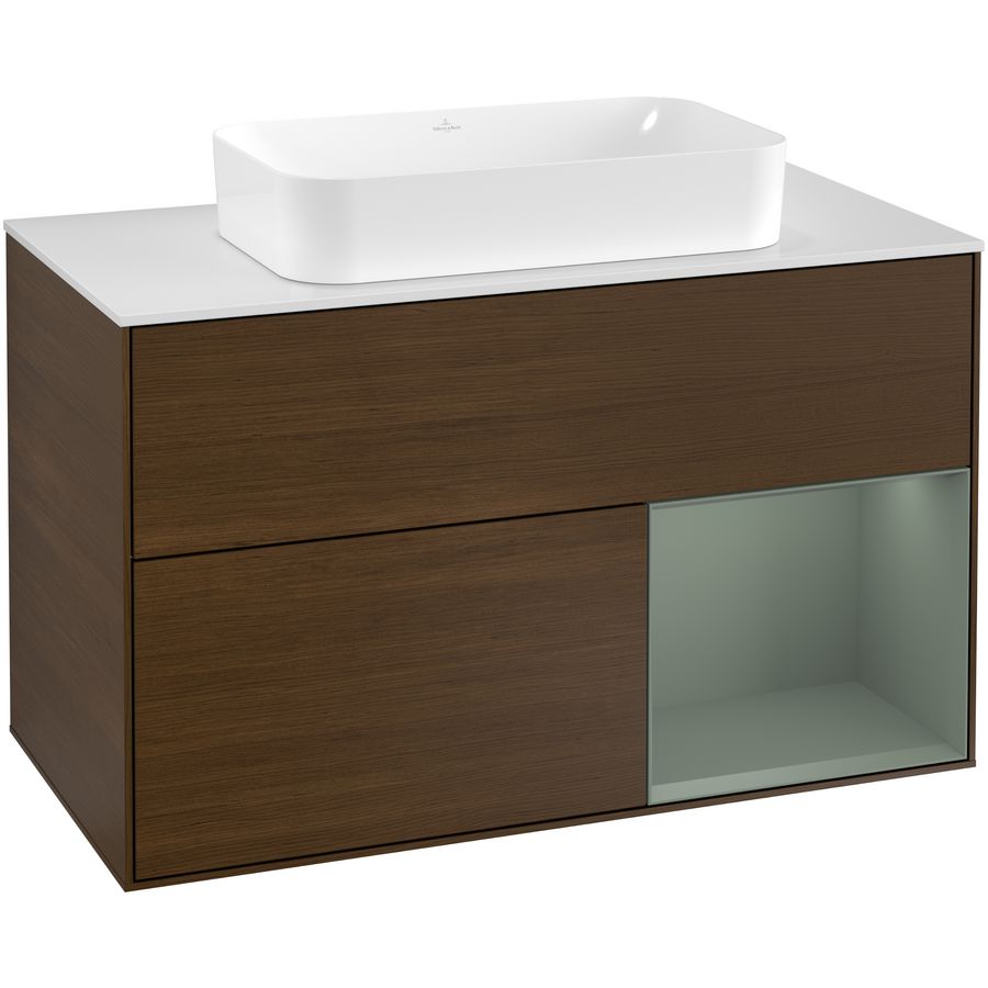 Wastafelonderkast Finion 1000x603x501mm W.Veneer F251GMGN