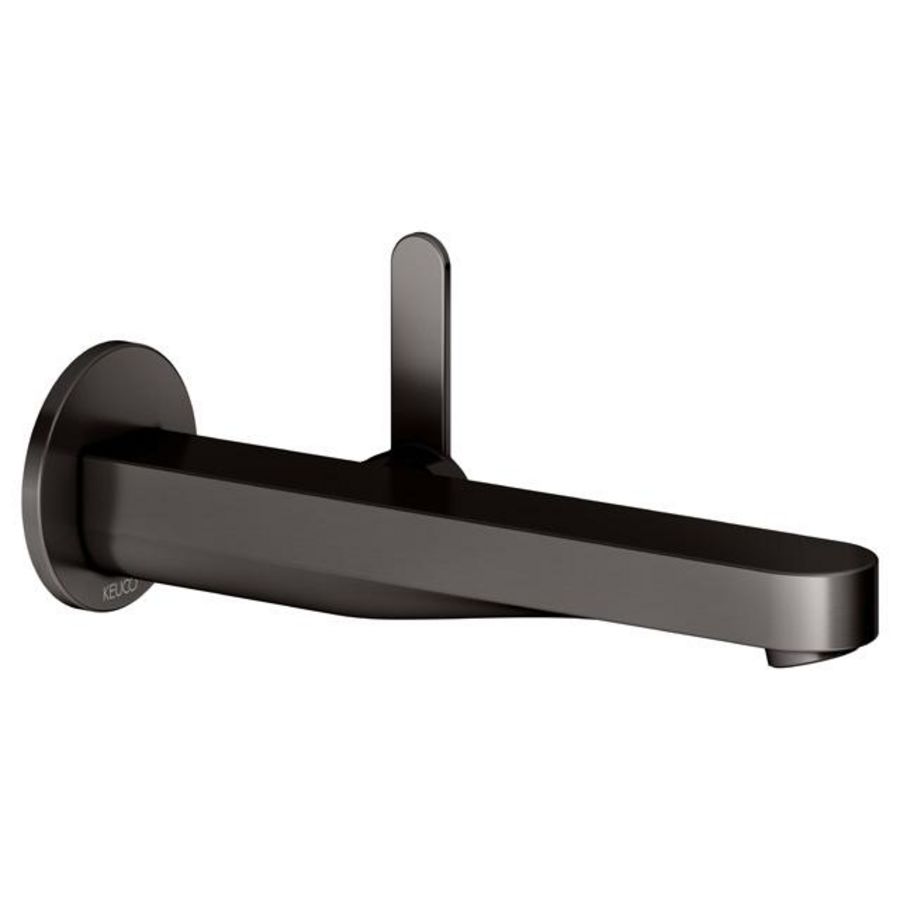 1-hendel wastafelmengkraan UP wandmont. rond 225mm/IXMO Flat titaanz