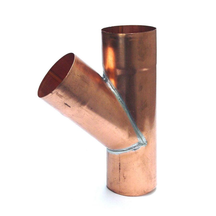 Koperen T-stuk 120mm- 45gr 0.80mm