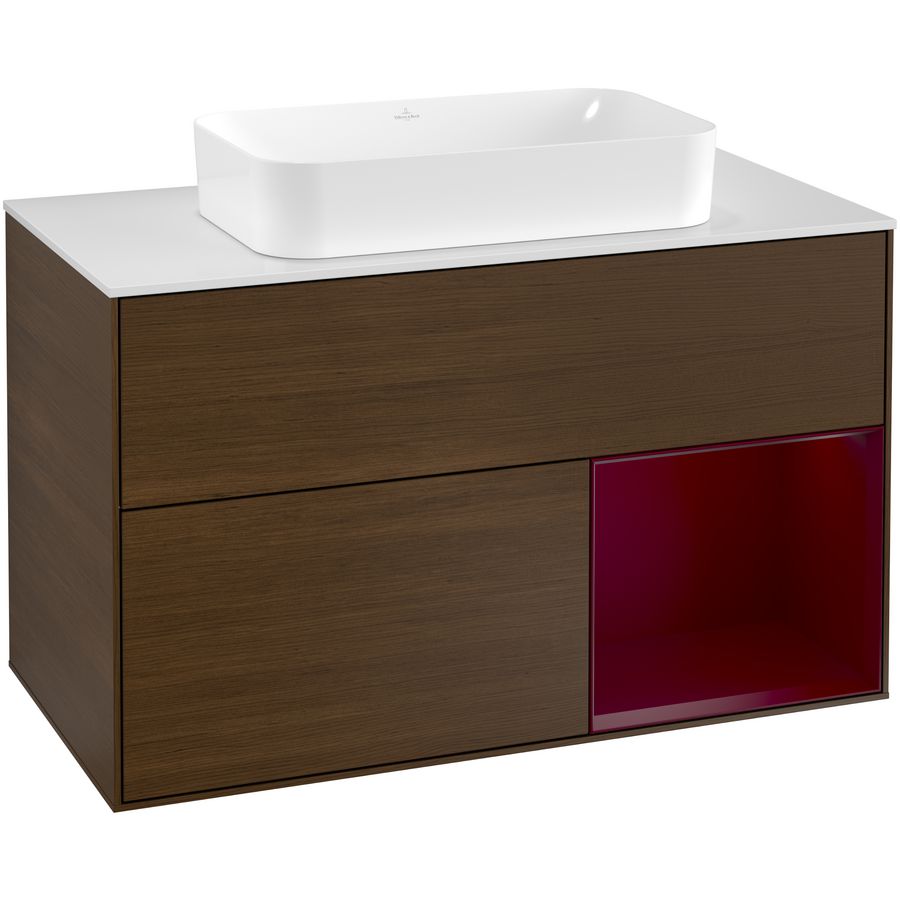 Wastafelonderkast Finion 1000x603x501mm W.Veneer F251HBGN