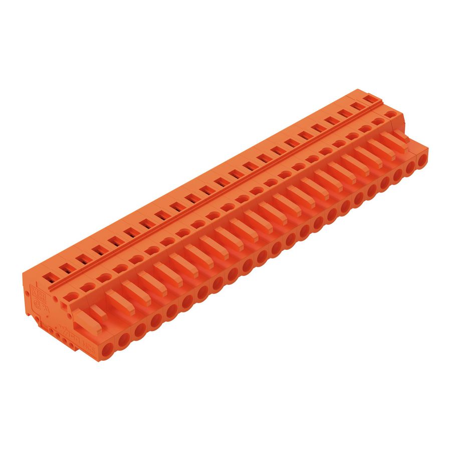 1-draads FE steker 2,5 mm² oranje 231-323/102-000 VVE=10