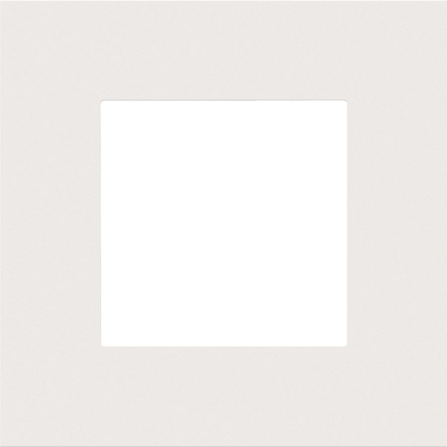 Enkelvoudige afdekplaat Pure steel white