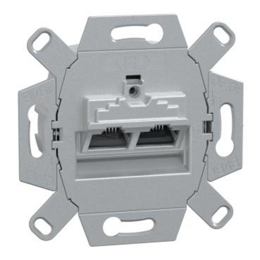 RJ45 UAE-basis schakelaar 8/8 Cat 6 Wit