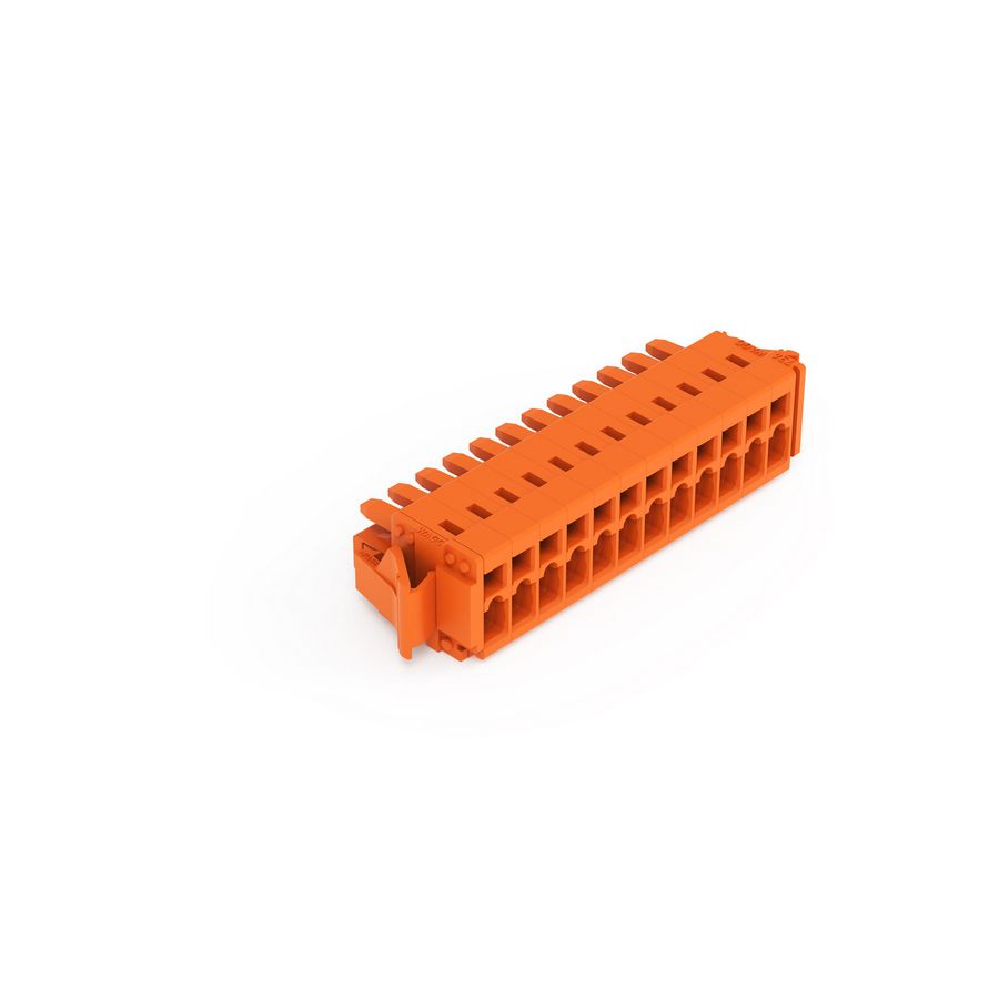 1-draads female steker 1,5mm² oranje 734-212/037-000 VVE=25