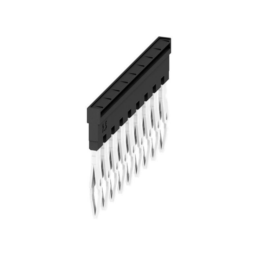 Dwarsverbinder (terminal) Plugged zwart 24 A p: 9, VVE=20